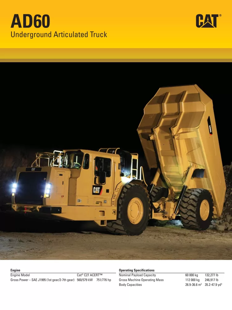 Caterpillar AD60 Underground Articulated Truck Specs AEHQ6808-03 (08-2014).pdf